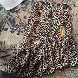 Leopard skirt